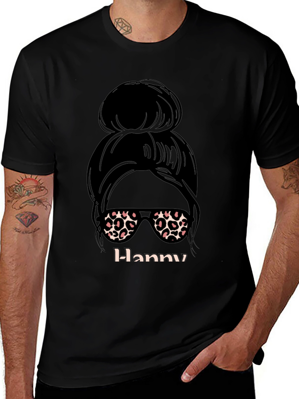Messy Bun Hanny Graphic Tee