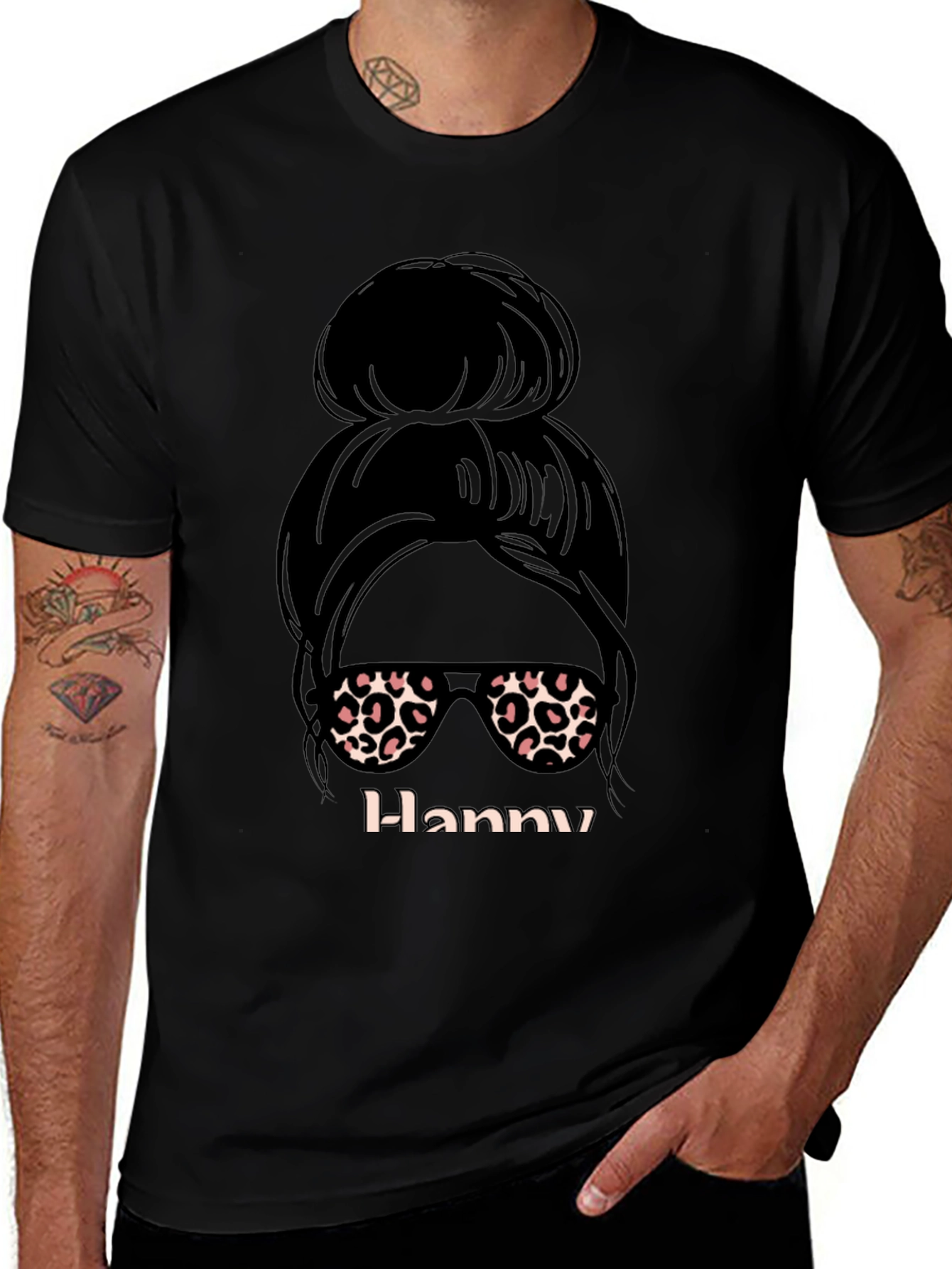 Messy Bun Hanny Graphic Tee