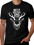 Best Buckin Dad Ever T-Shirt - Deer Graphic Tee