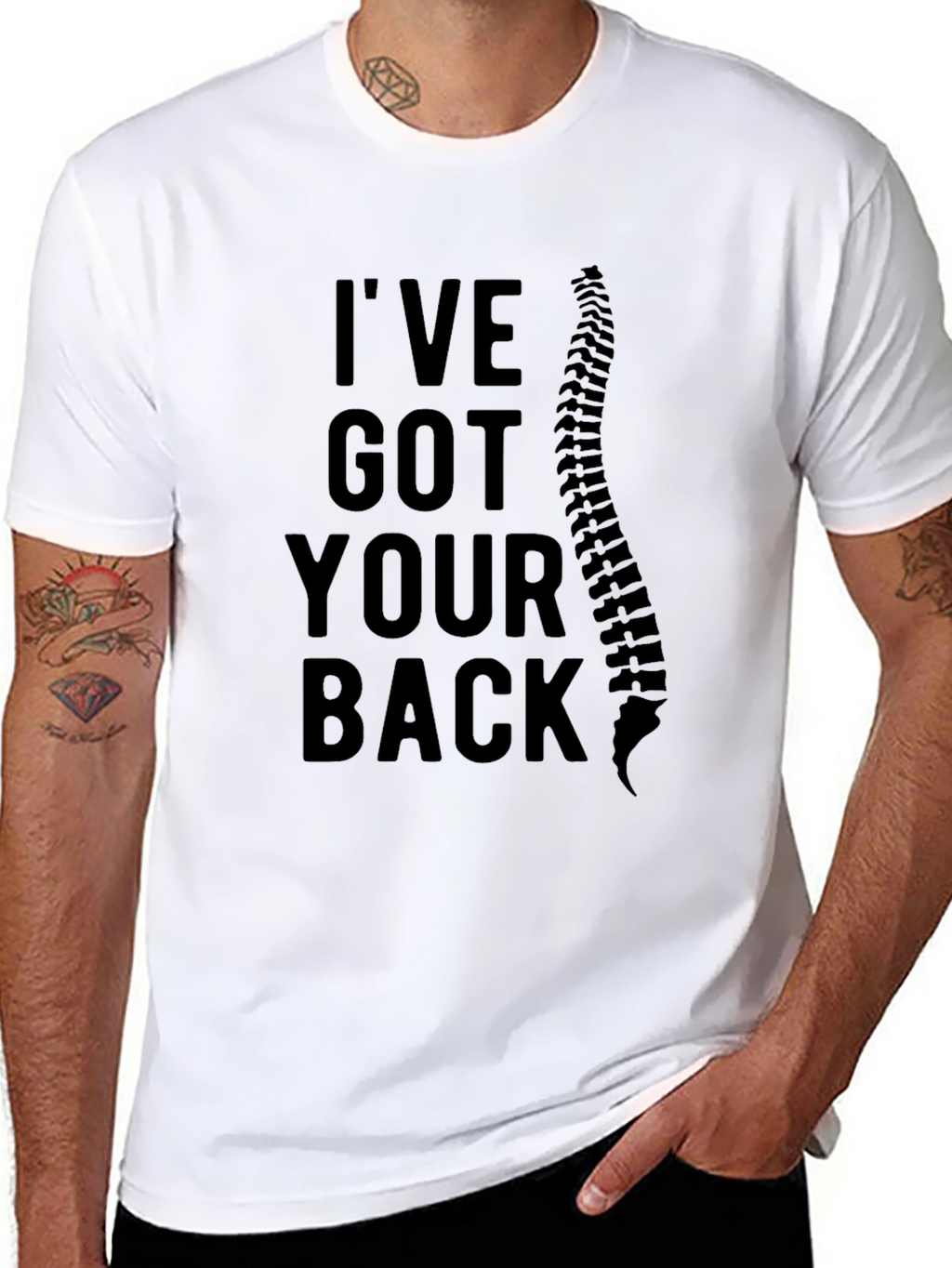 Ive Got Your Back T-Shirt - Spine Design