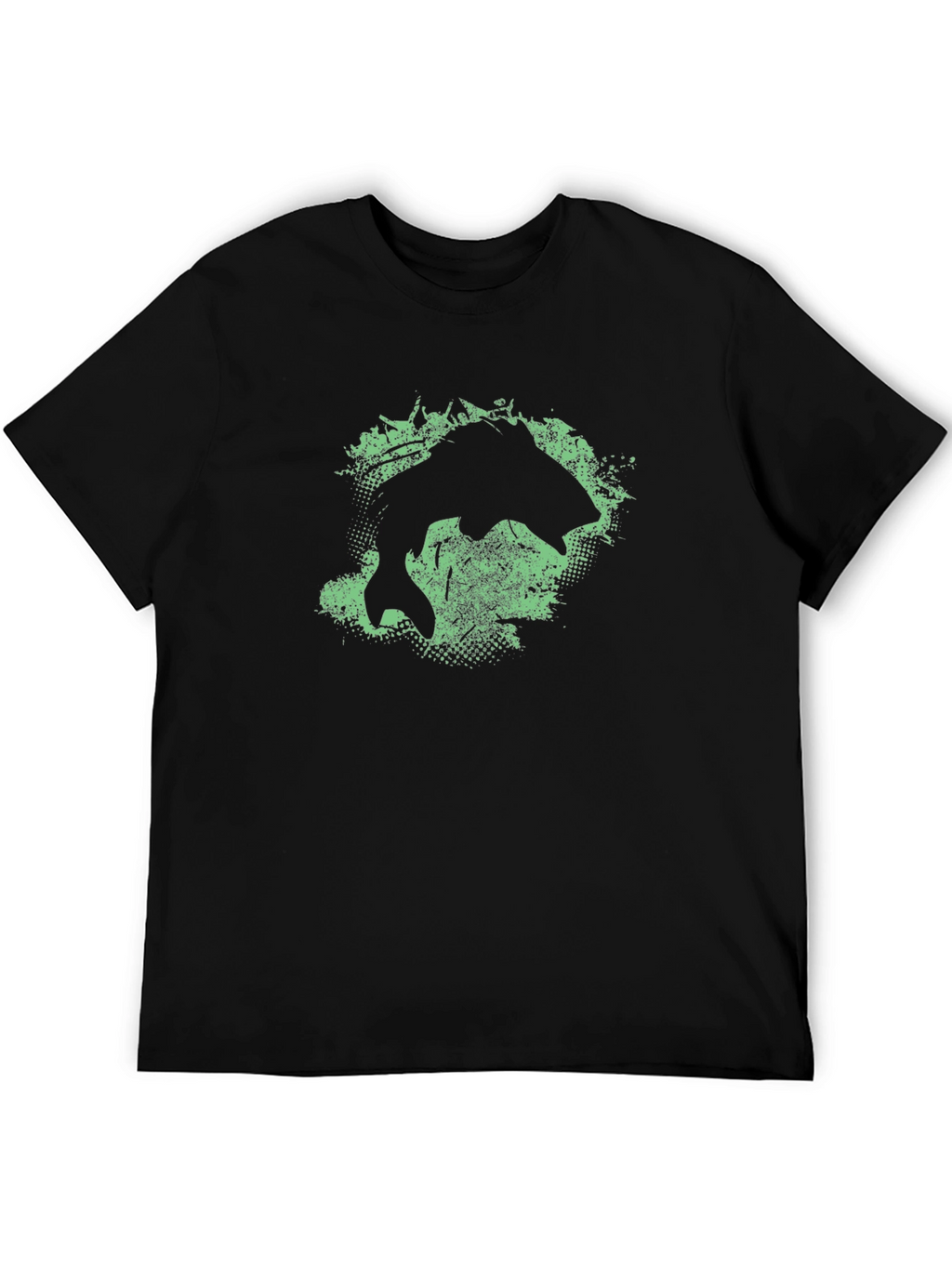 Fishing Graphic T-Shirt - Black Tee