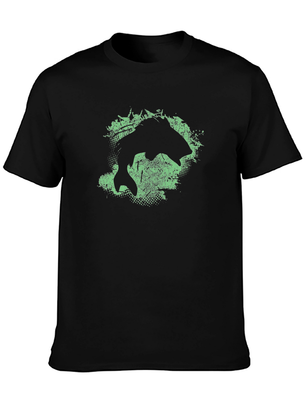 Fishing Graphic T-Shirt - Black Tee