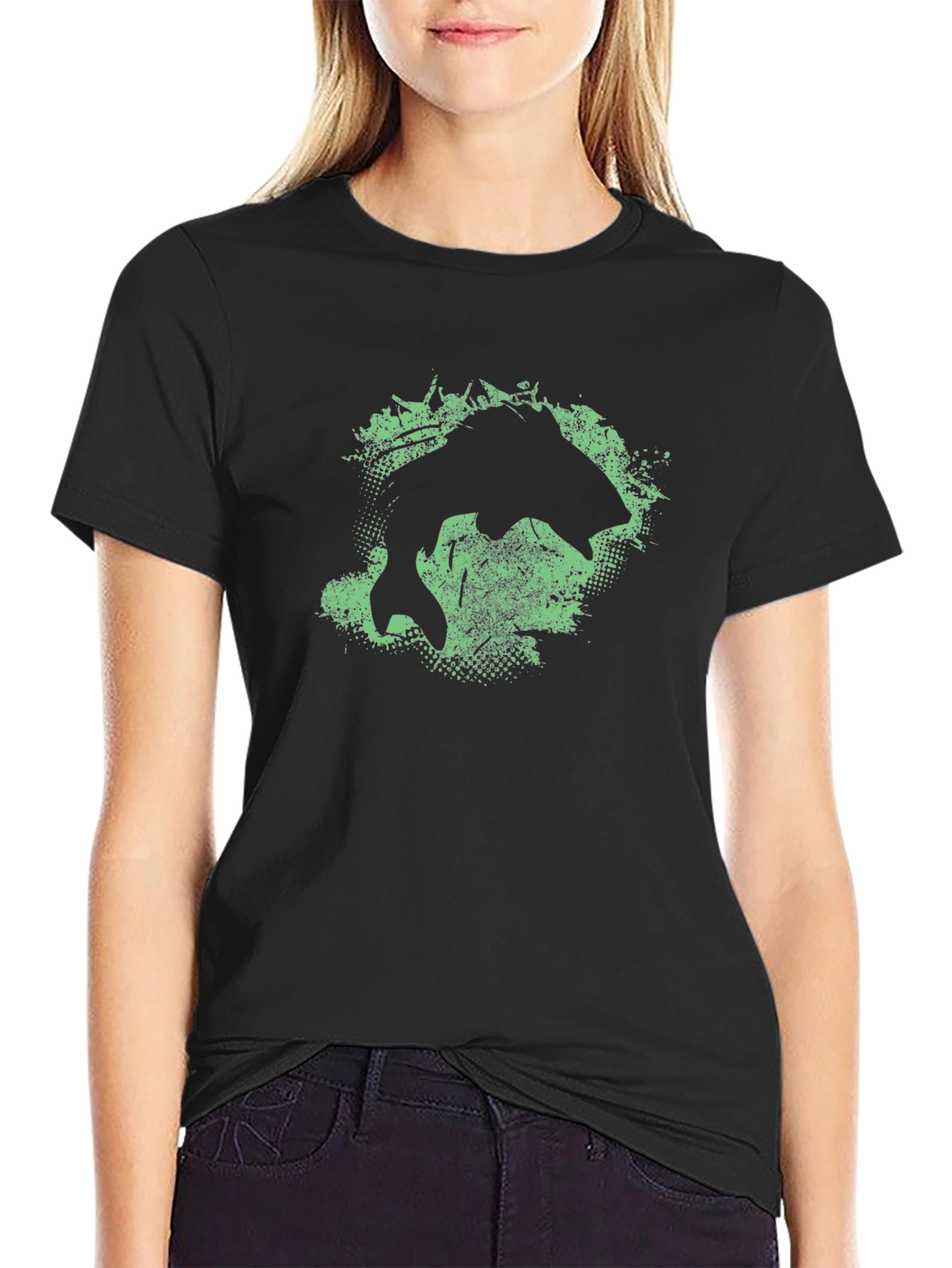 Fishing Graphic T-Shirt - Black Tee