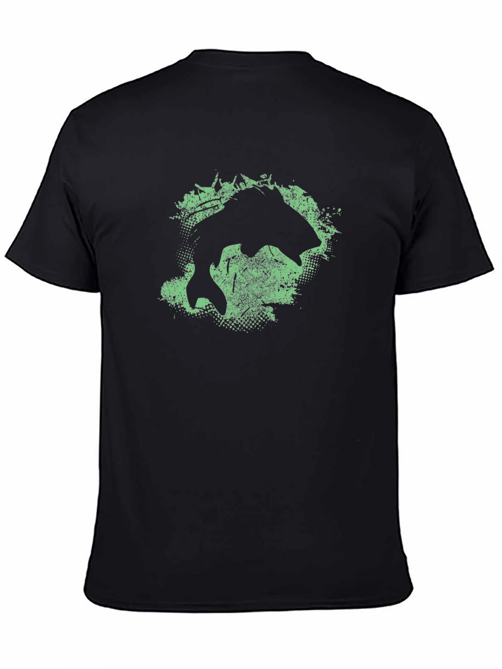 Fishing Graphic T-Shirt - Black Tee