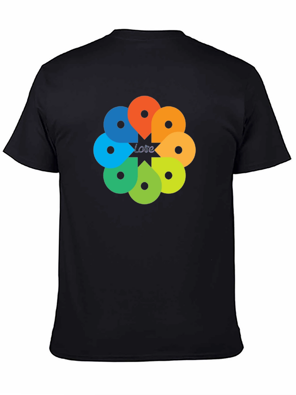 Love Geolocation Flower T-Shirt