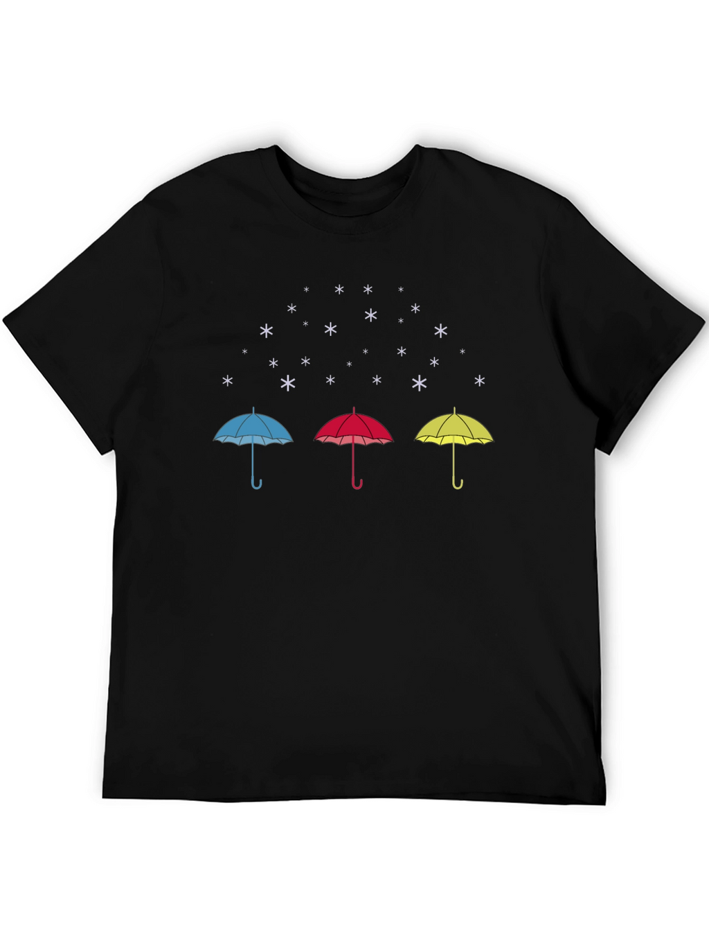 Umbrella Snow T-Shirt - Fun Graphic Tee