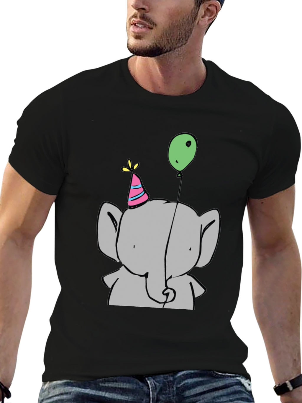 Cute Elephant Birthday T-Shirt - Fun Graphic Tee