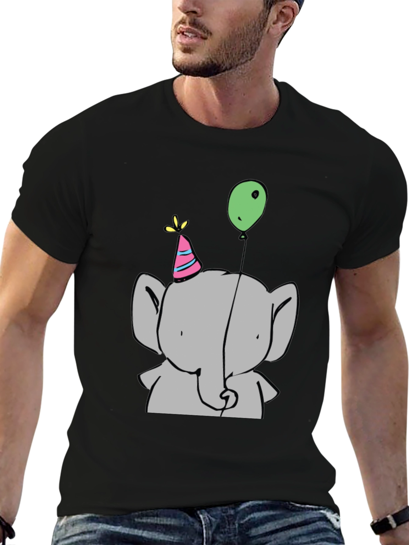 Cute Elephant Birthday T-Shirt - Fun Graphic Tee
