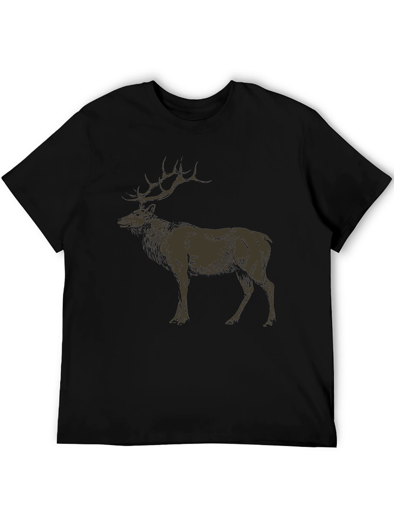 Elk Graphic Tee - Nature Inspired Design