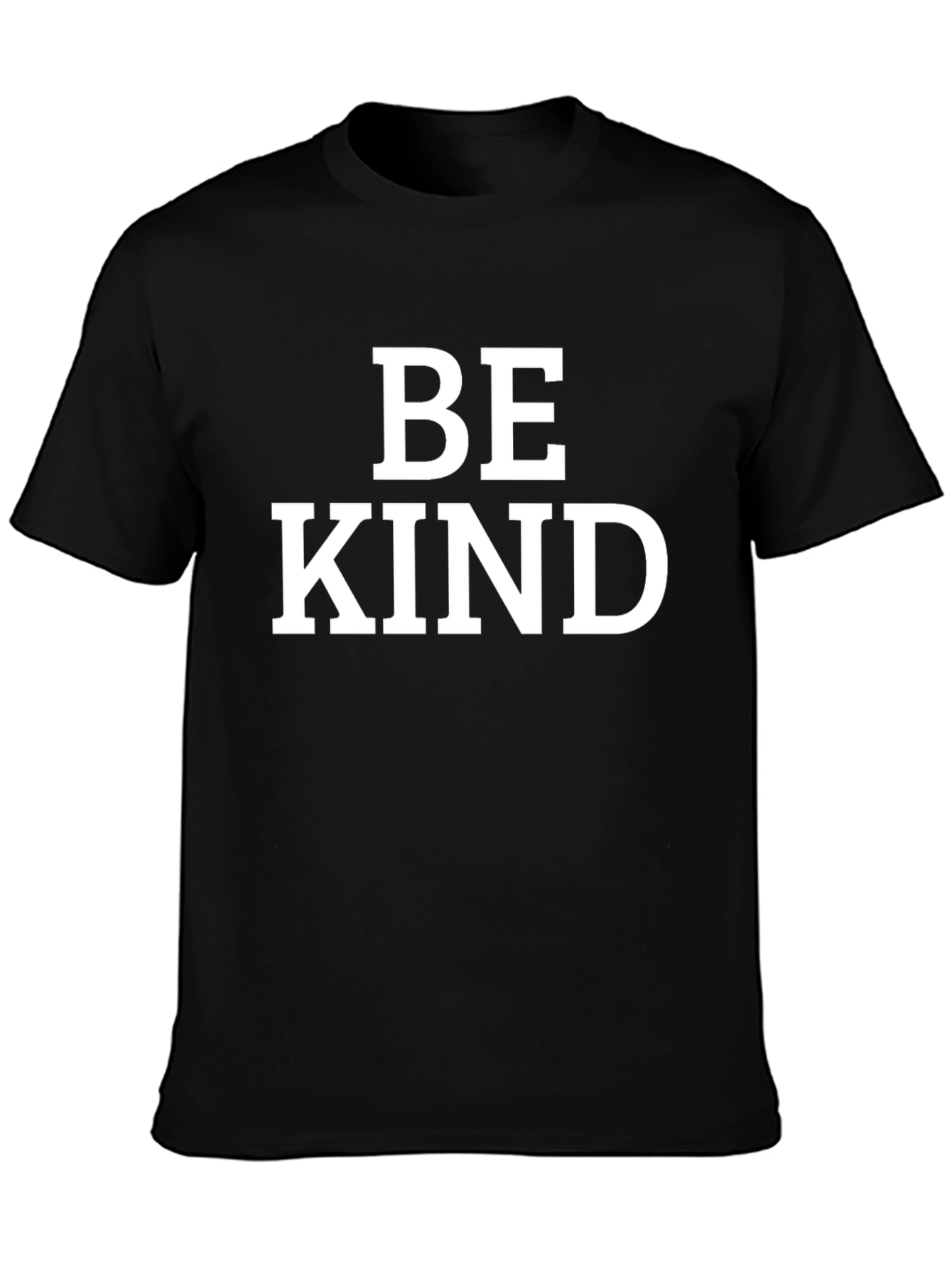 Be Kind Graphic Tee - Black Cotton T-Shirt