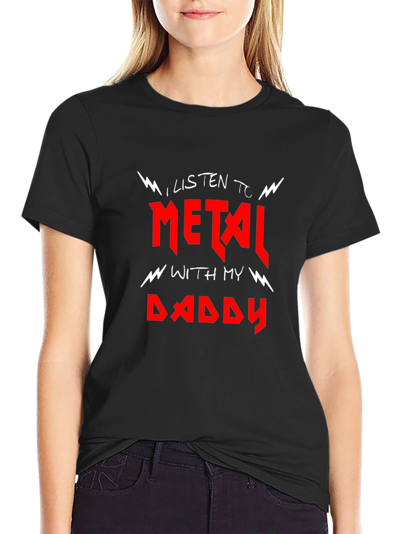 I Listen to Metal With My Daddy T-Shirt