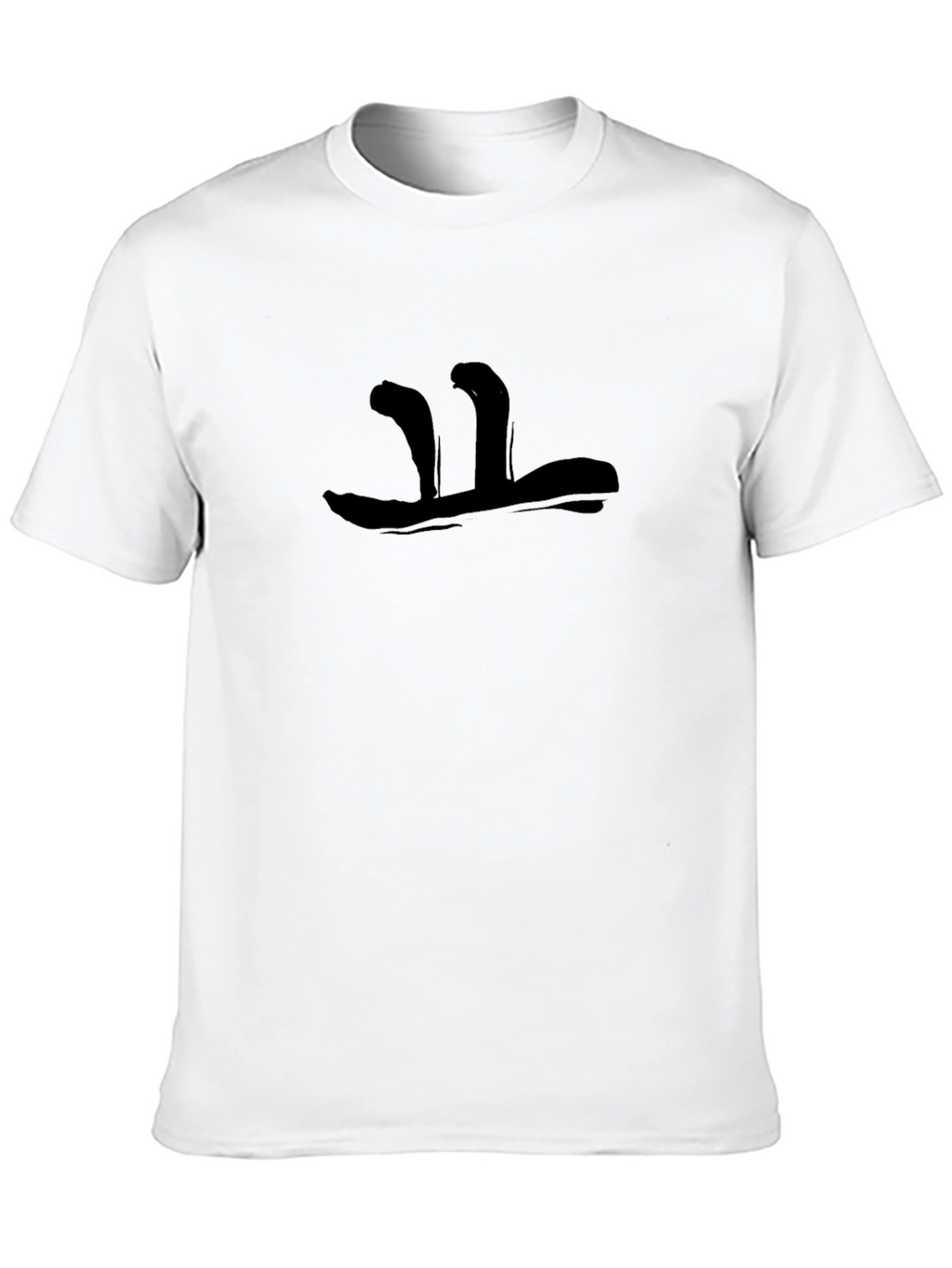 Abstract Graphic Mens Black T-Shirt
