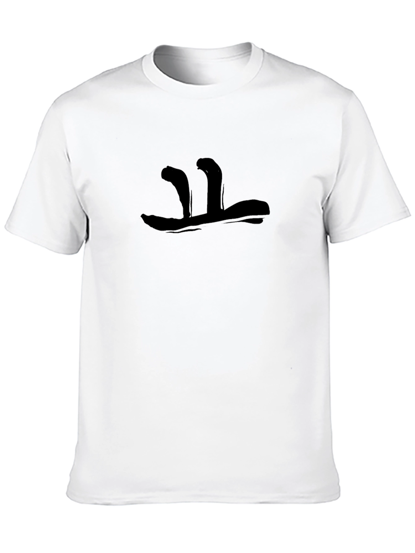 Abstract Graphic Mens Black T-Shirt