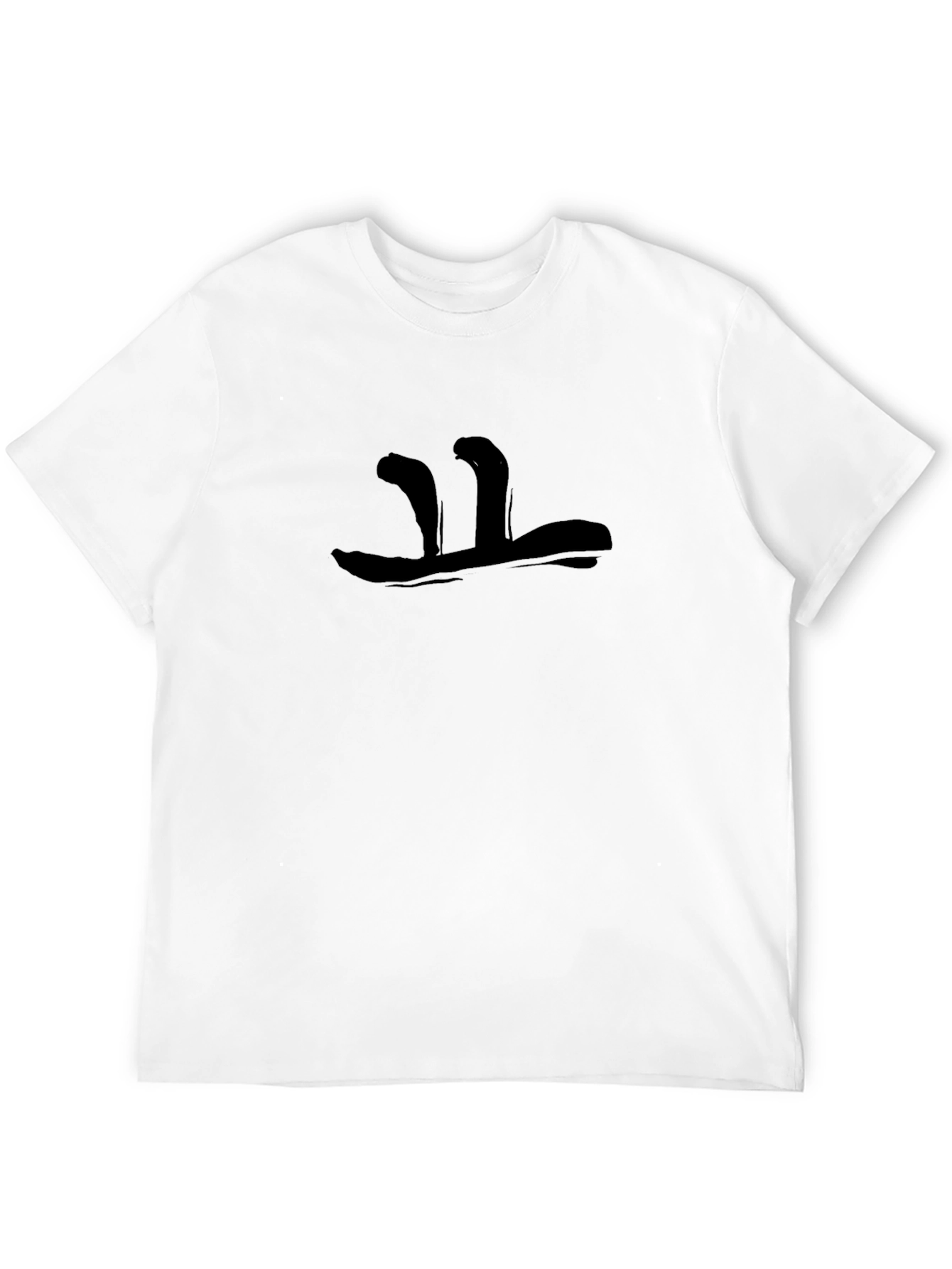 Abstract Graphic Mens Black T-Shirt