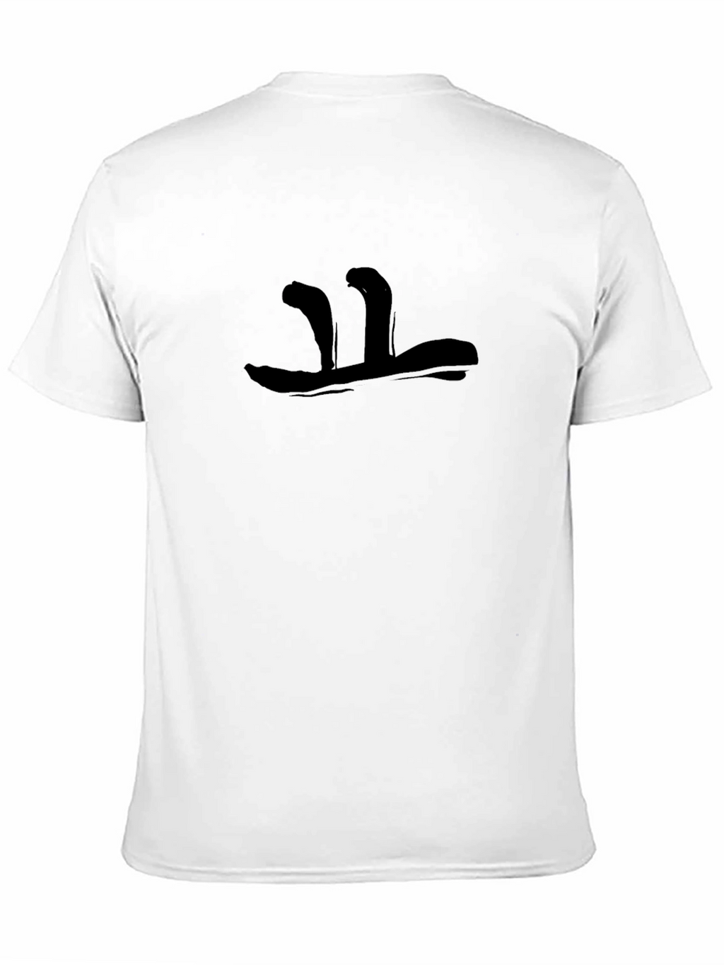 Abstract Graphic Mens Black T-Shirt