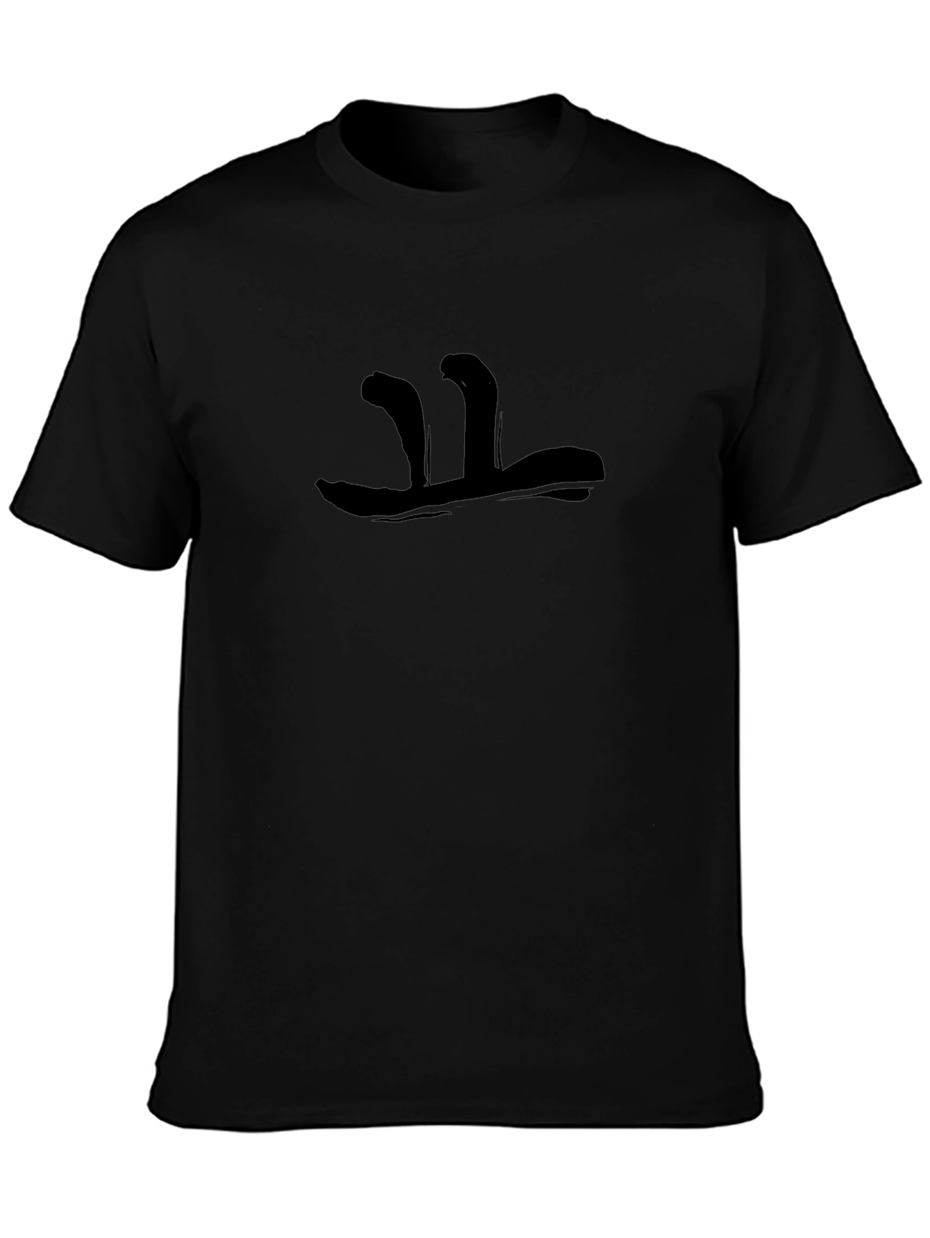 Abstract Graphic Mens Black T-Shirt