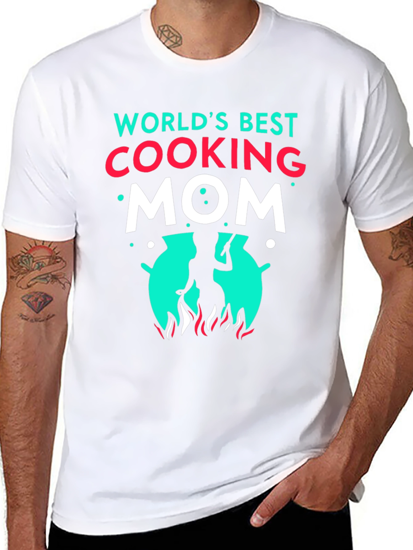 Worlds Best Cooking Mom Graphic T-Shirt