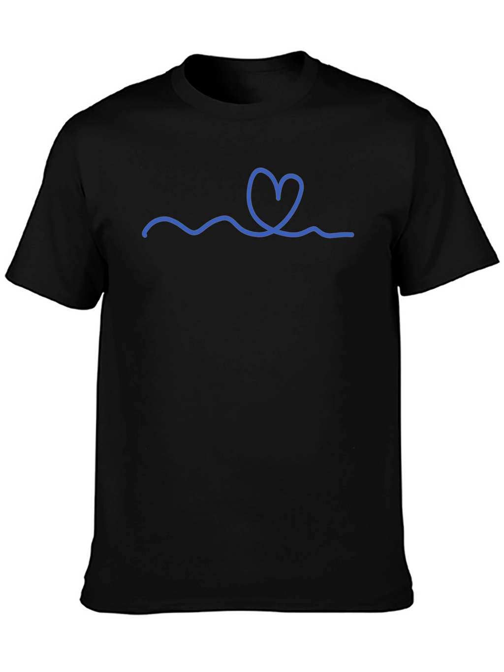 Heart Wave Graphic Tee - Stylish Casual Wear