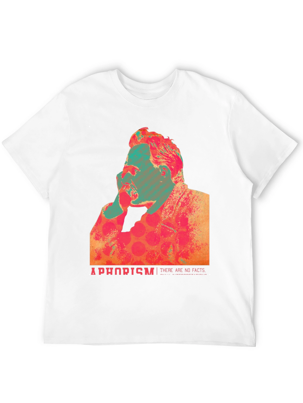 Abstract Nietzsche Quote Graphic T-Shirt