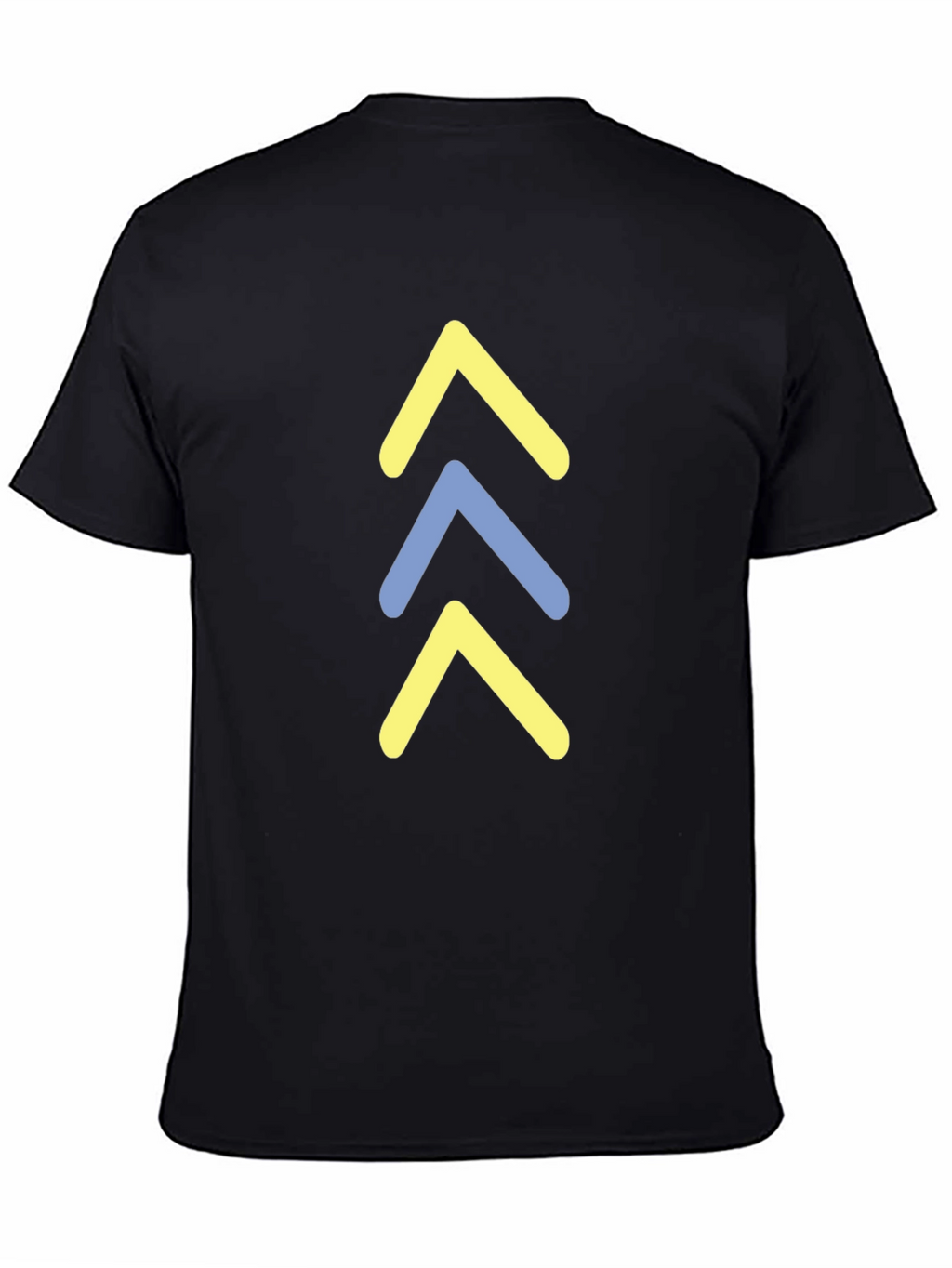 Arrow Stack Graphic Tee - Casual Black T-Shirt