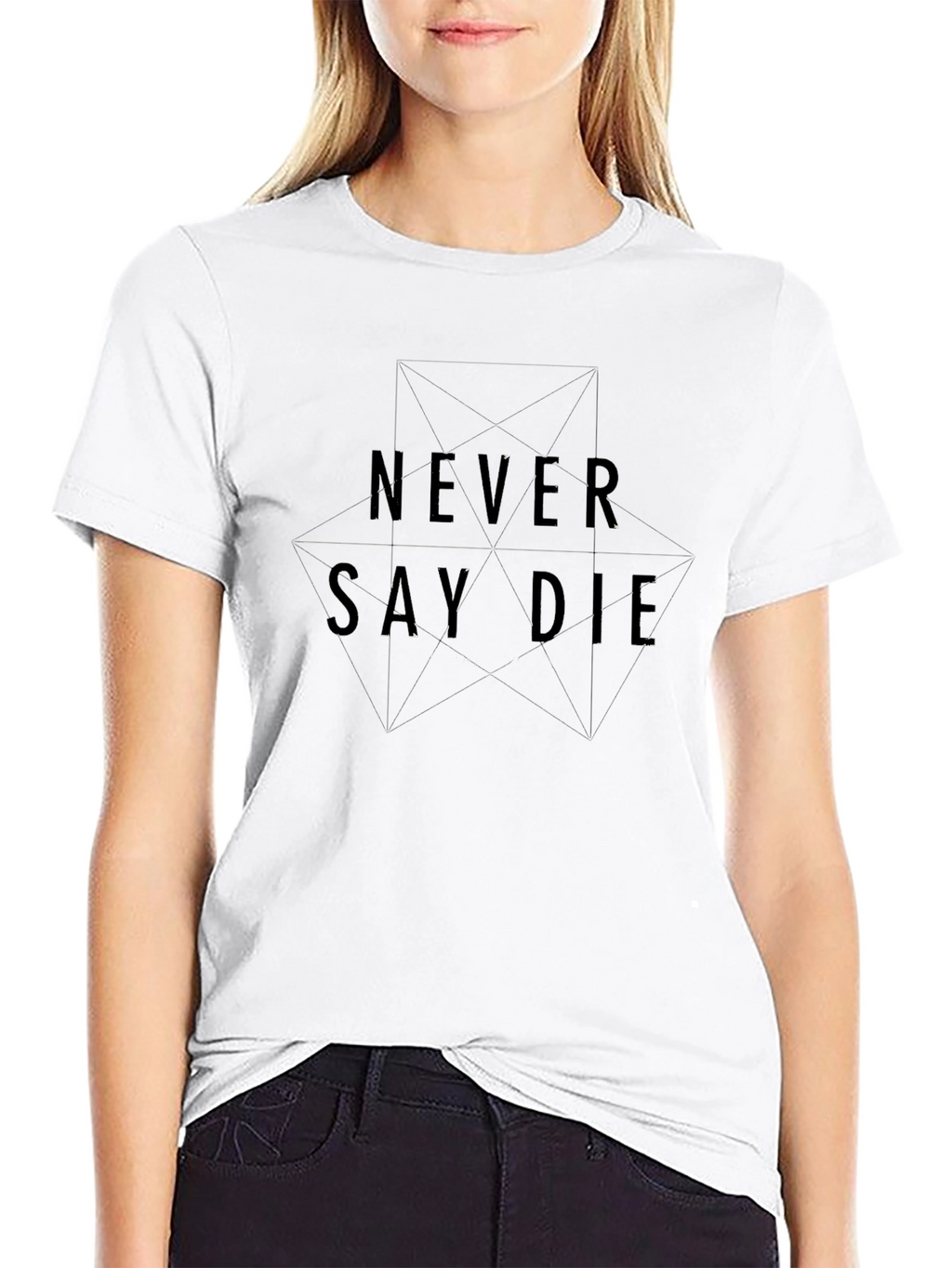 Never Say Die Black Graphic Tee