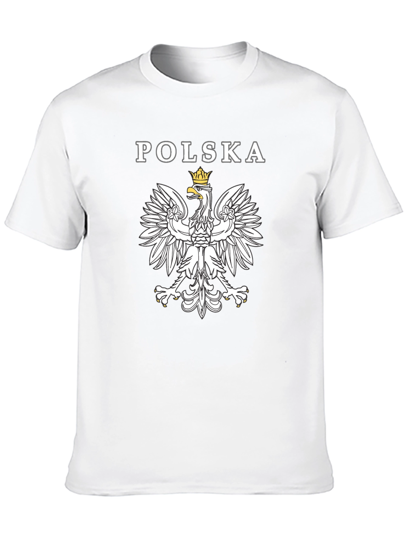 Poland Eagle Crest Graphic T-Shirt - Patriotic Pride