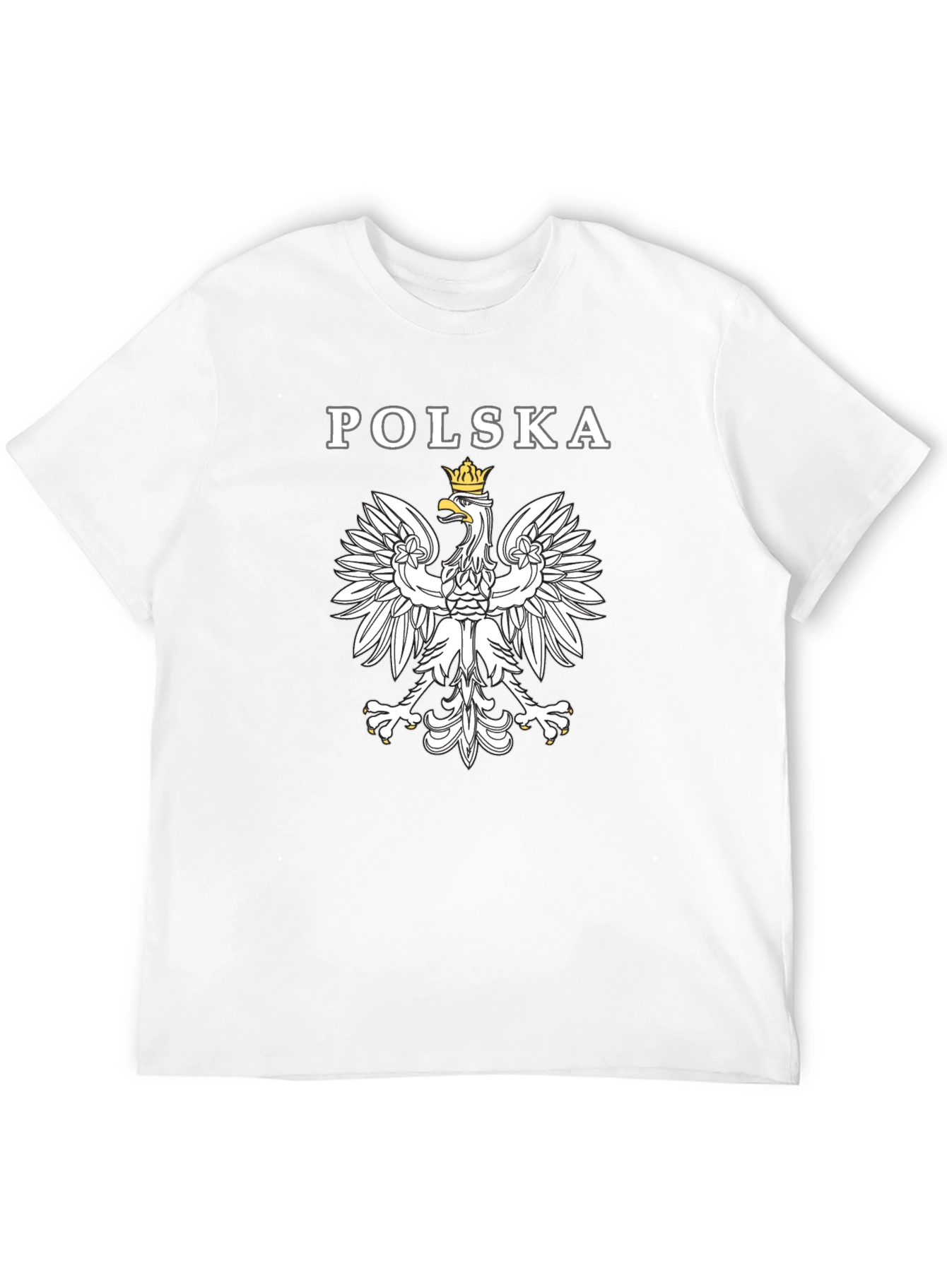 Poland Eagle Crest Graphic T-Shirt - Patriotic Pride
