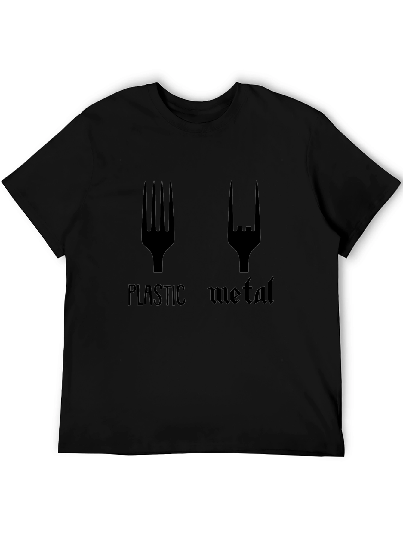 Plastic Metal Black Graphic T-Shirt