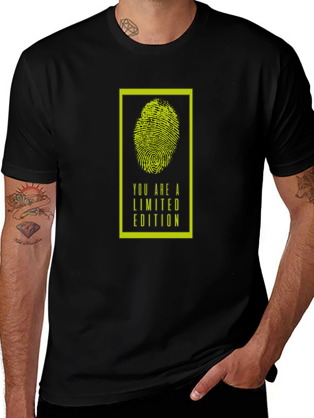 Limited Edition Fingerprint Graphic T-Shirt