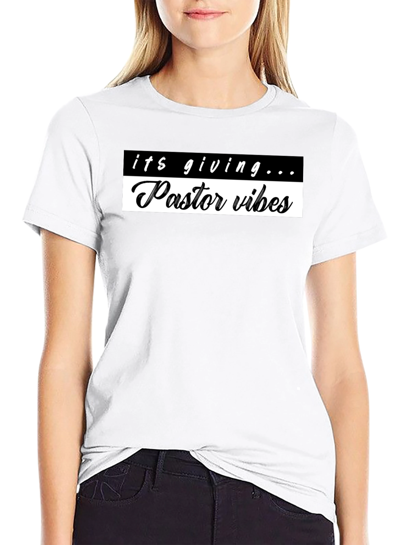 Pastor Vibes Graphic Tee - Trendy Slogan Shirt