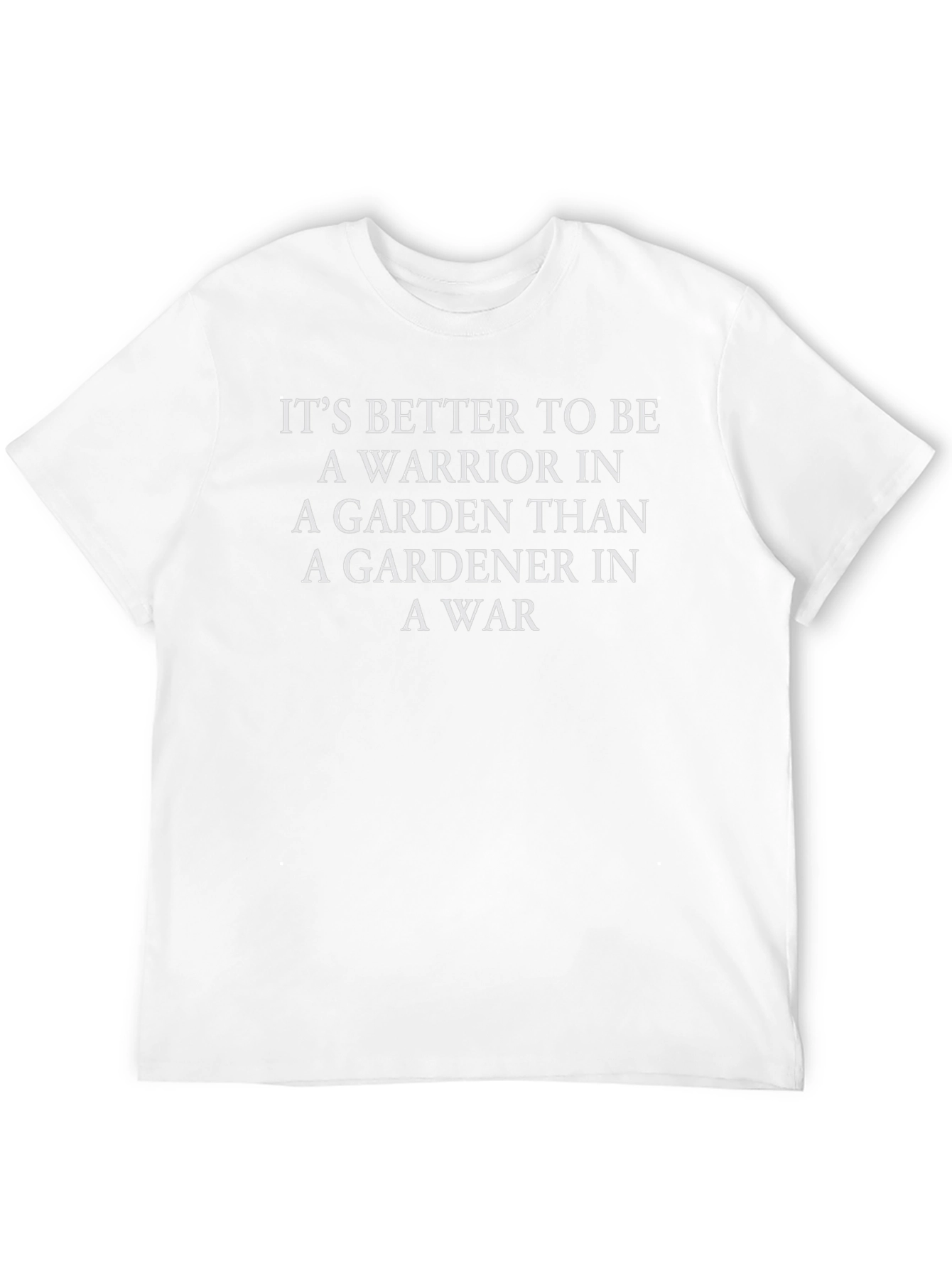 Warrior Gardener T-Shirt - Motivational Garden Tee