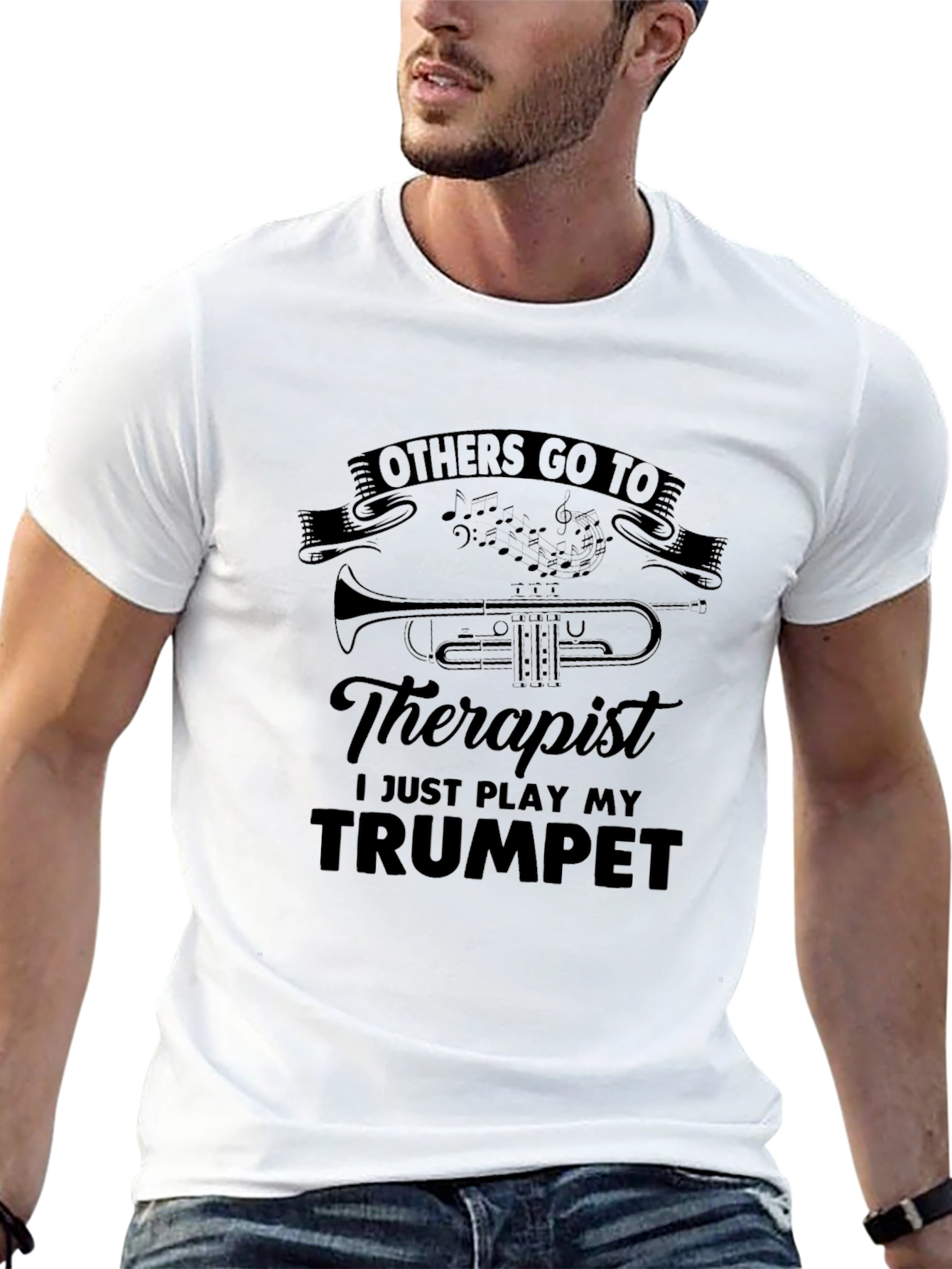 Trumpet Therapy Graphic Tee