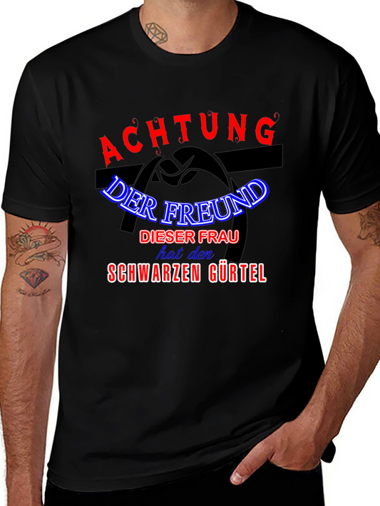 Achtung Black T-Shirt