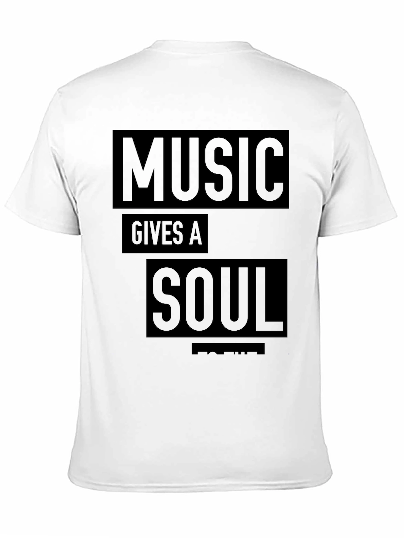 Music Gives A Soul T-Shirt - Black Graphic Tee