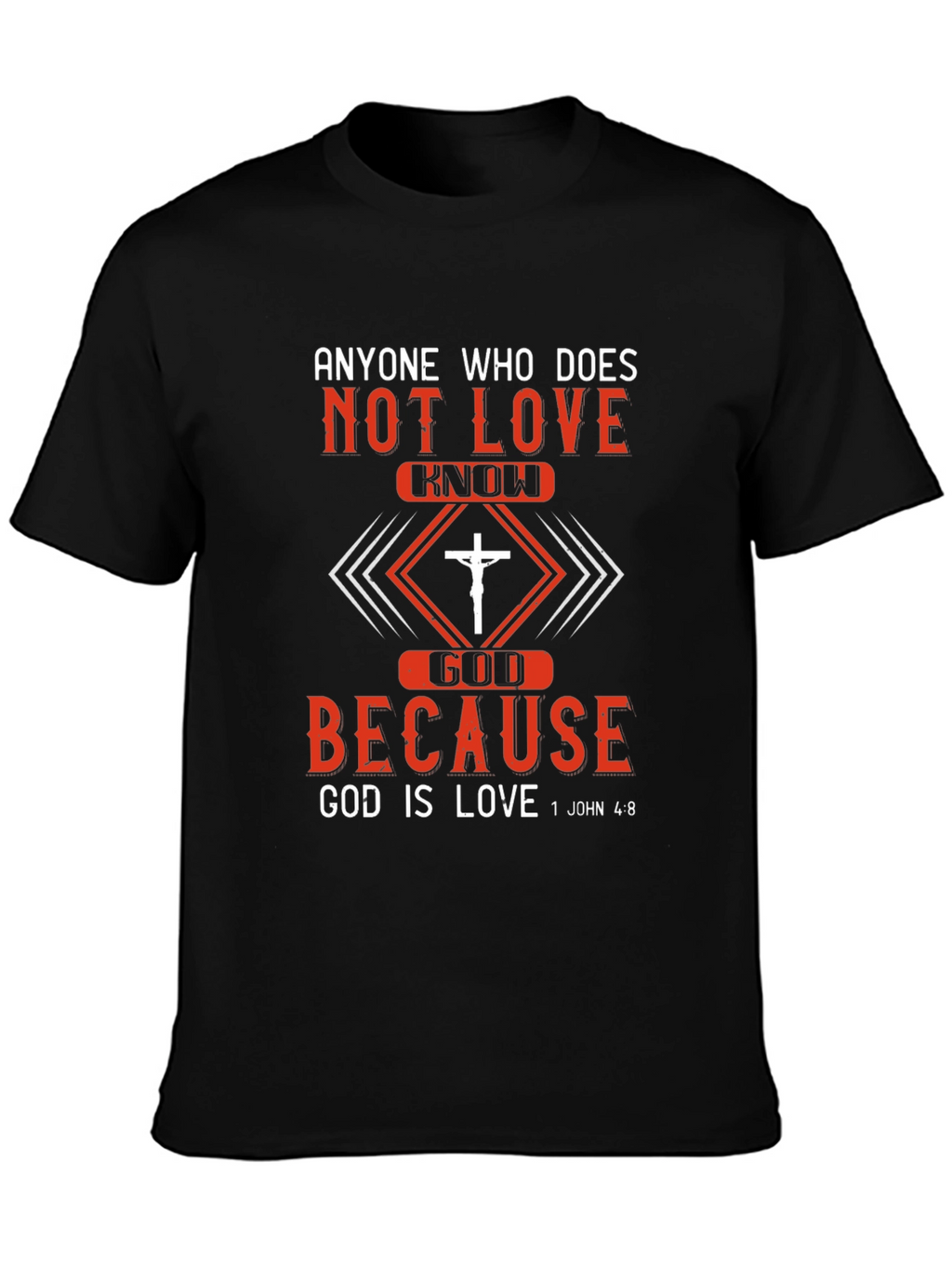 Christian T-Shirt: God is Love - Mens Graphic Tee
