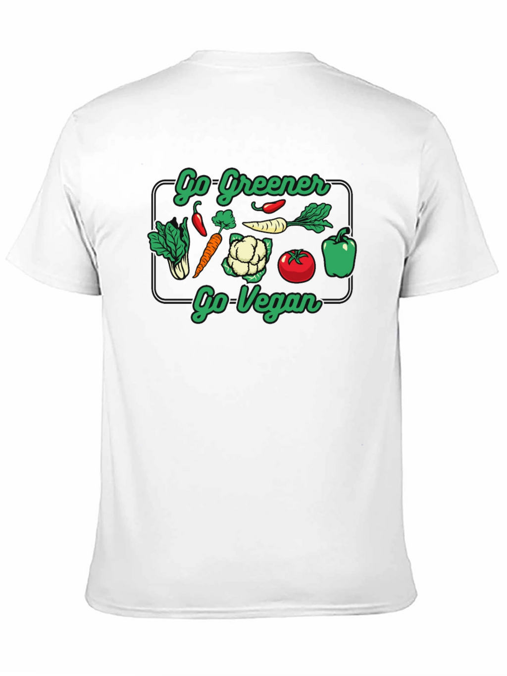 Go Greener Go Vegan Graphic Tee