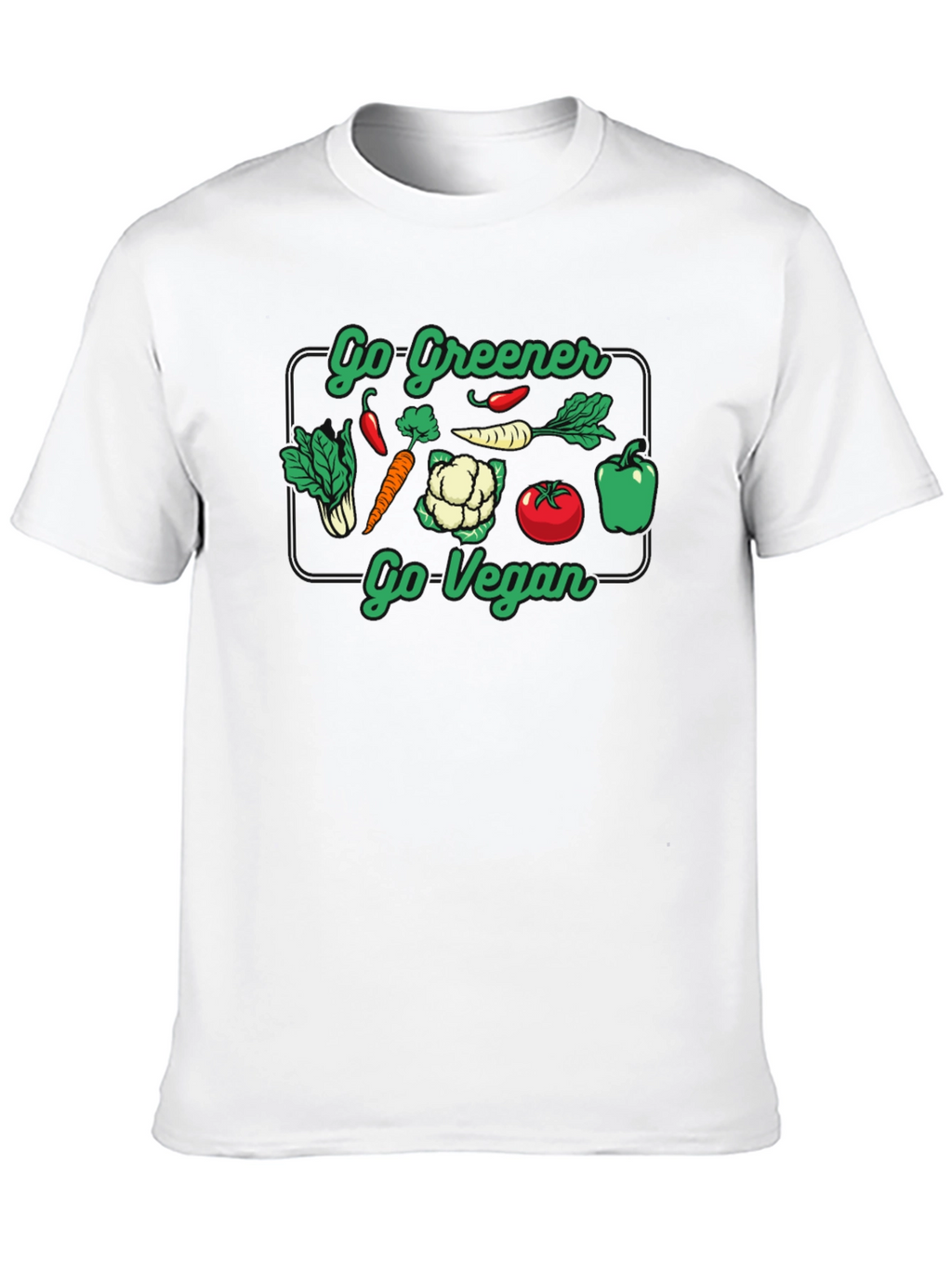 Go Greener Go Vegan Graphic Tee