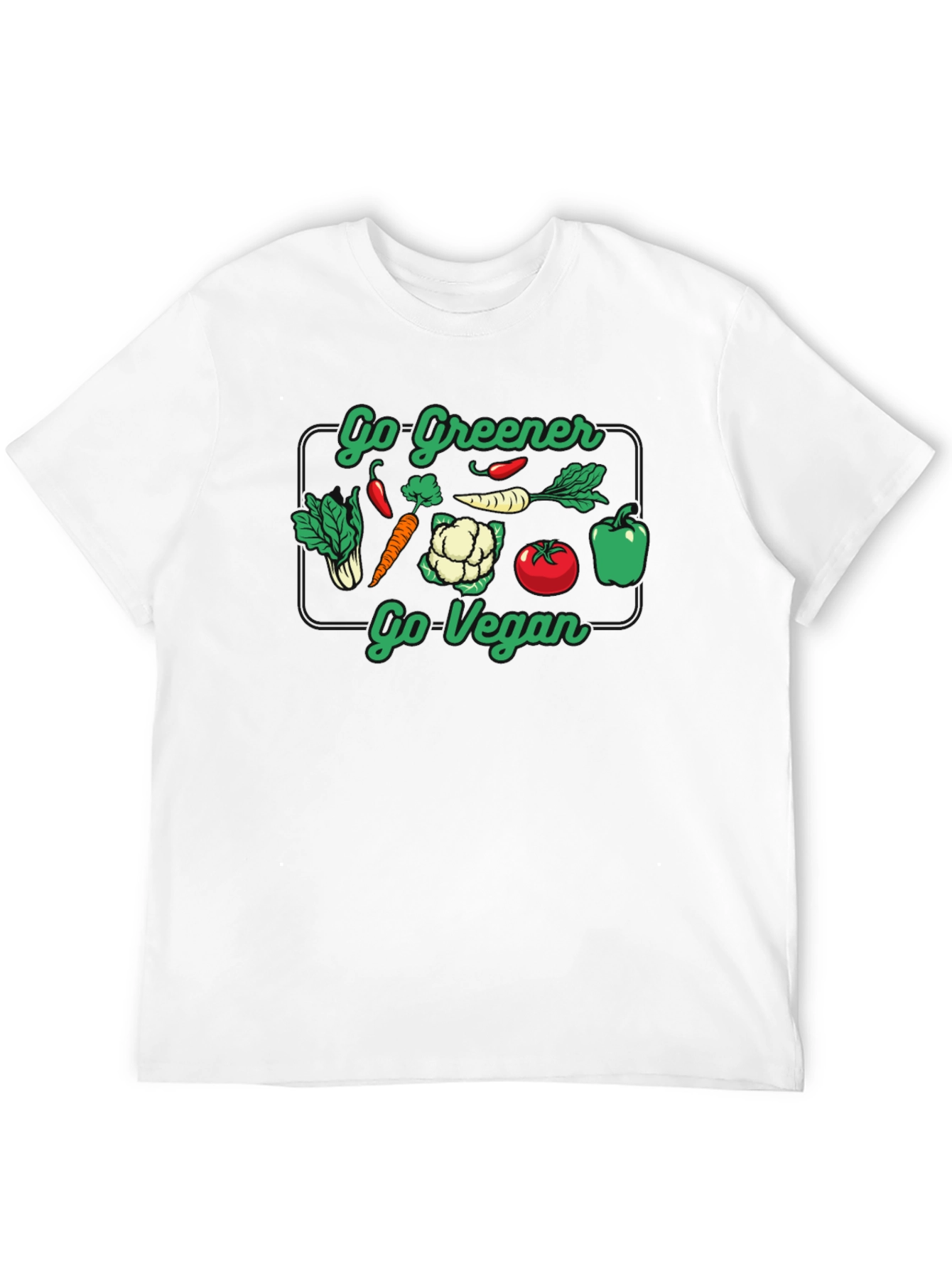 Go Greener Go Vegan Graphic Tee