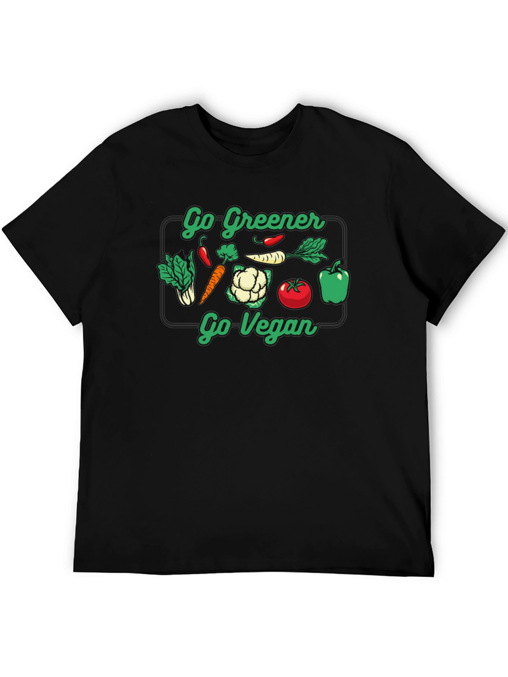 Go Greener Go Vegan Graphic Tee