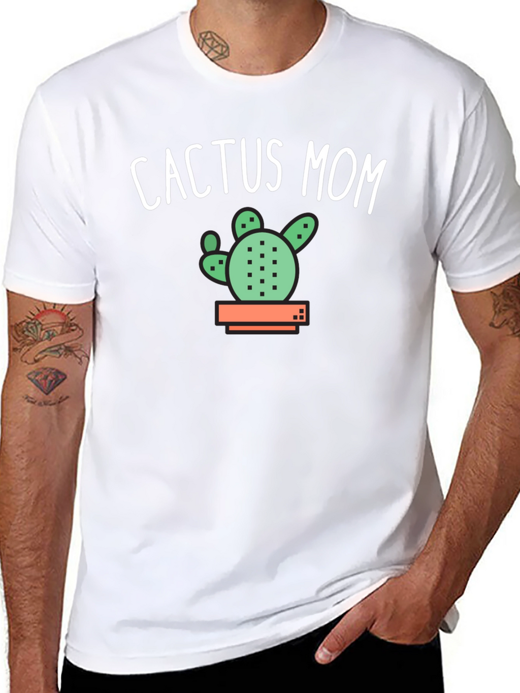 Cactus Mom Graphic Tee - Black
