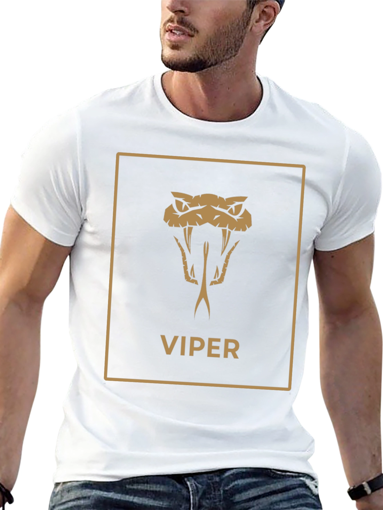 Viper Snake Graphic T-Shirt - Stylish & Edgy Design