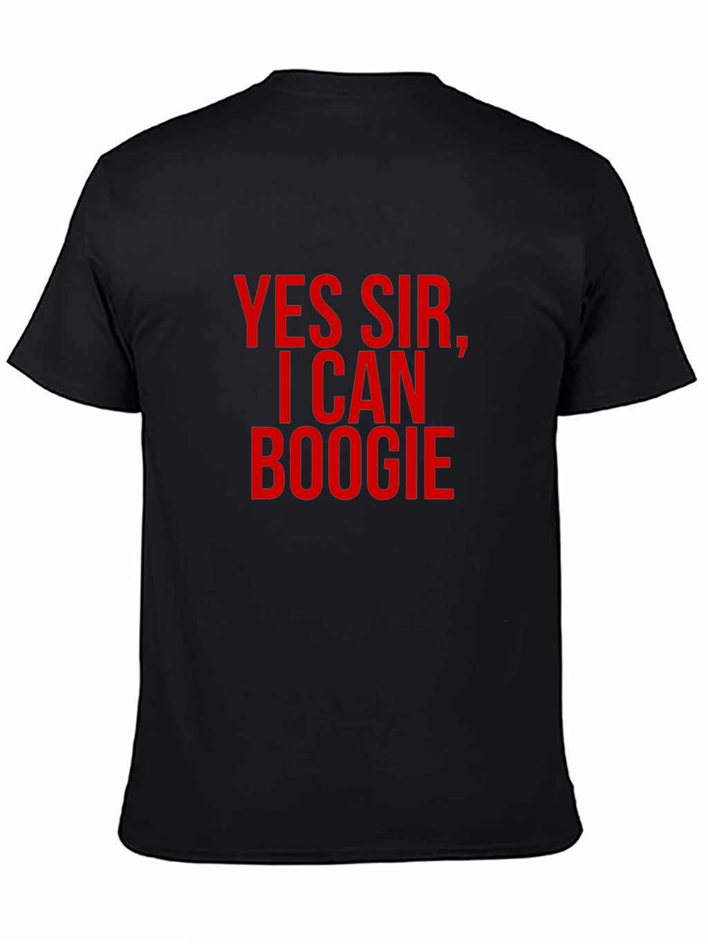 Yes Sir I Can Boogie Mens Black T-Shirt