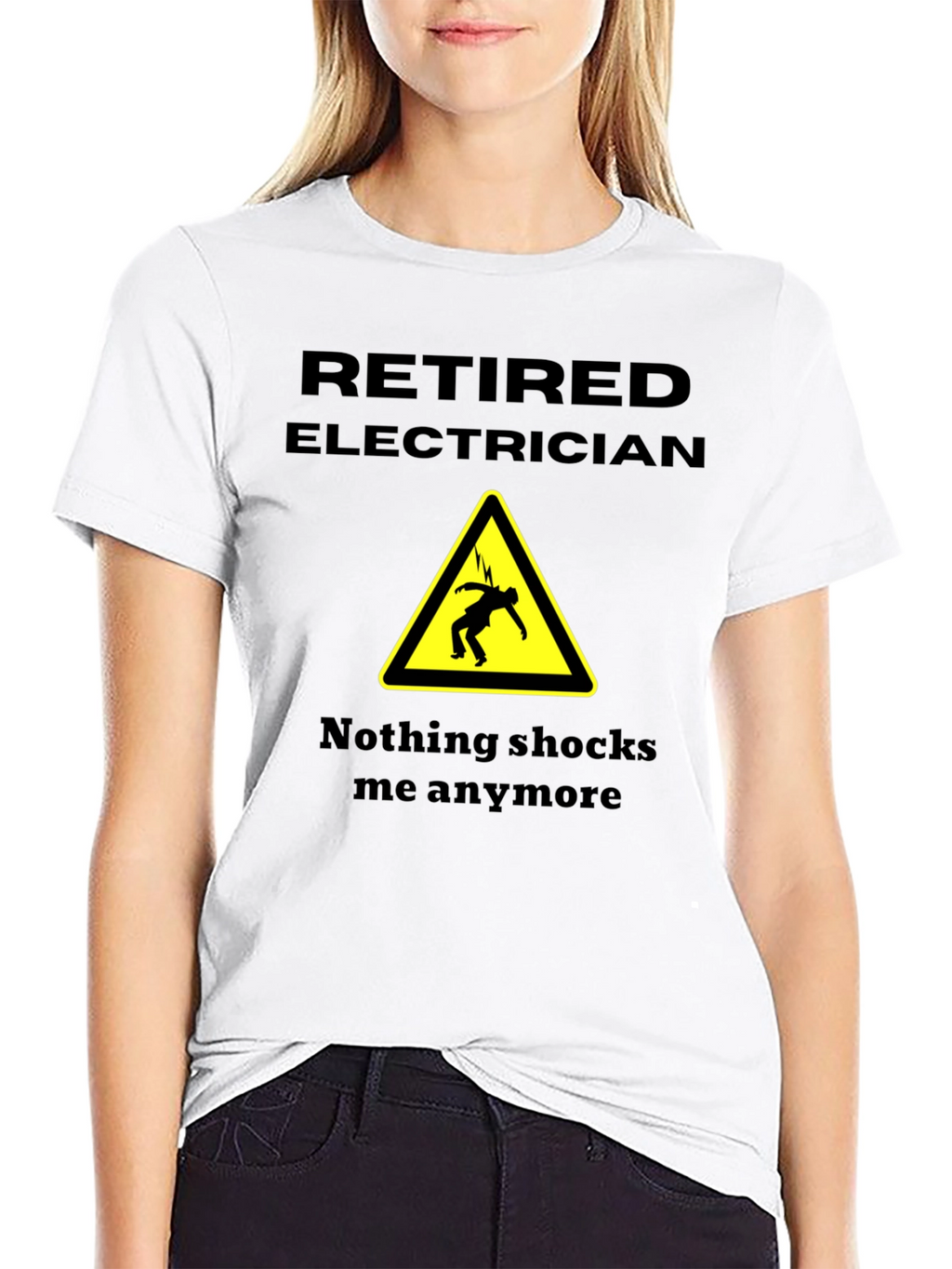 Retired Electrician Novelty T-Shirt - Humorous Gift