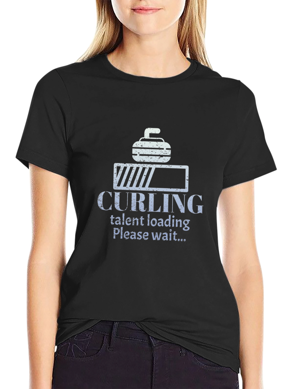 Curling Talent Loading T-Shirt - Funny Sports Tee