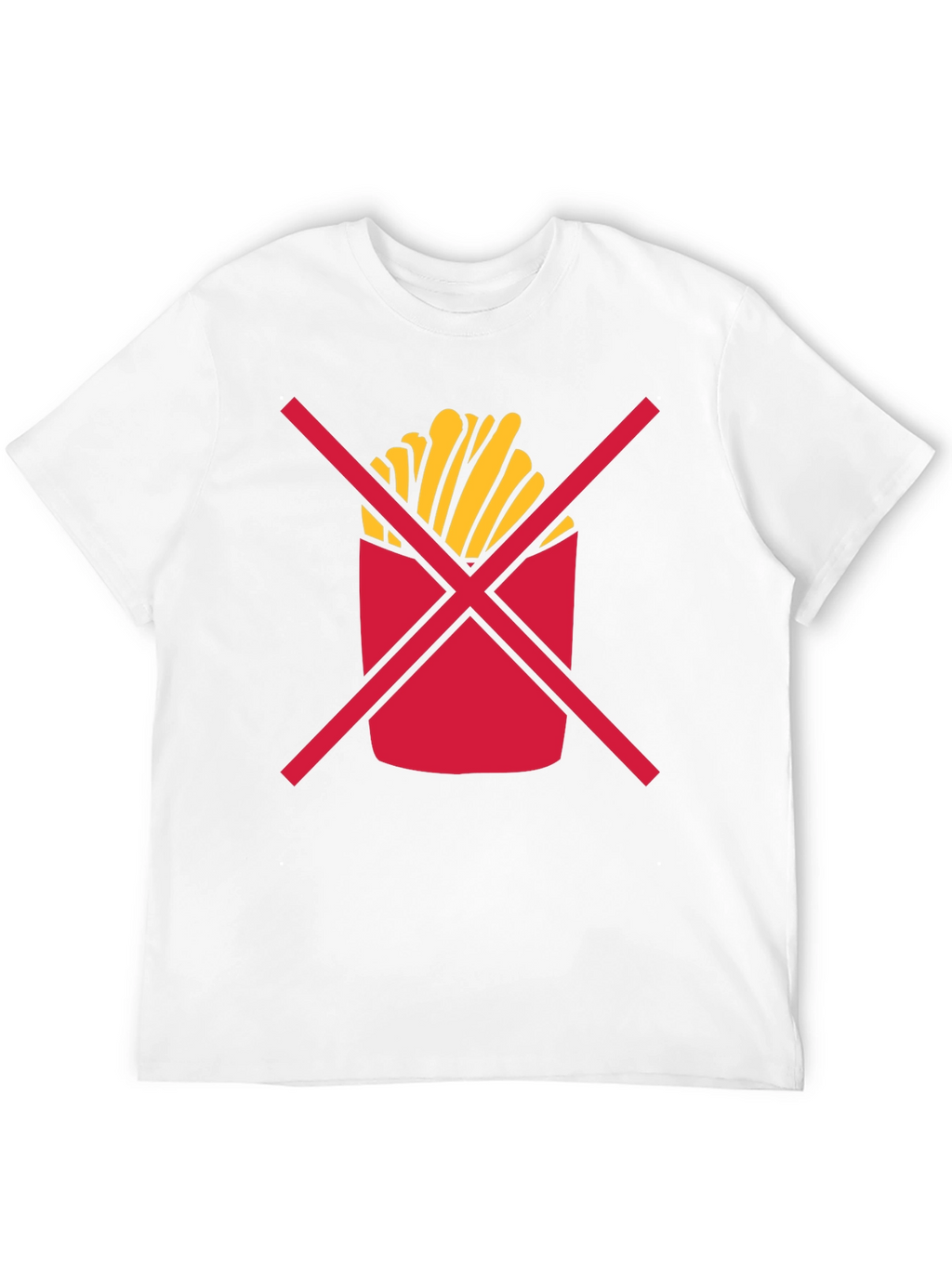No Fries T-Shirt - Diet Humor Tee