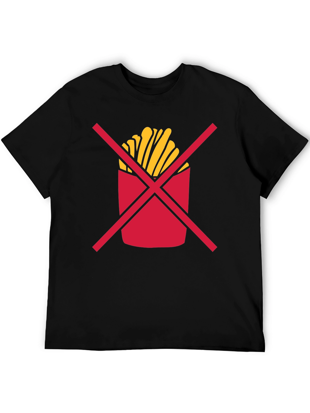 No Fries T-Shirt - Diet Humor Tee