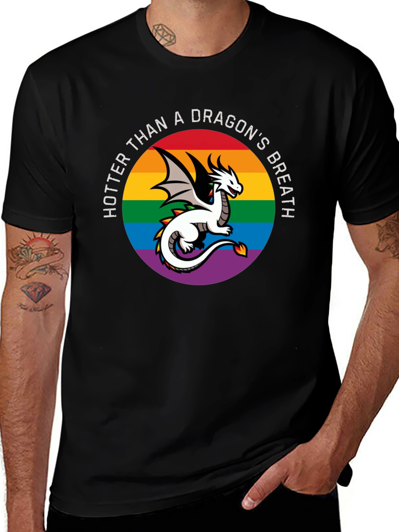 Hotter Than a Dragons Breath LGBT Pride T-Shirt