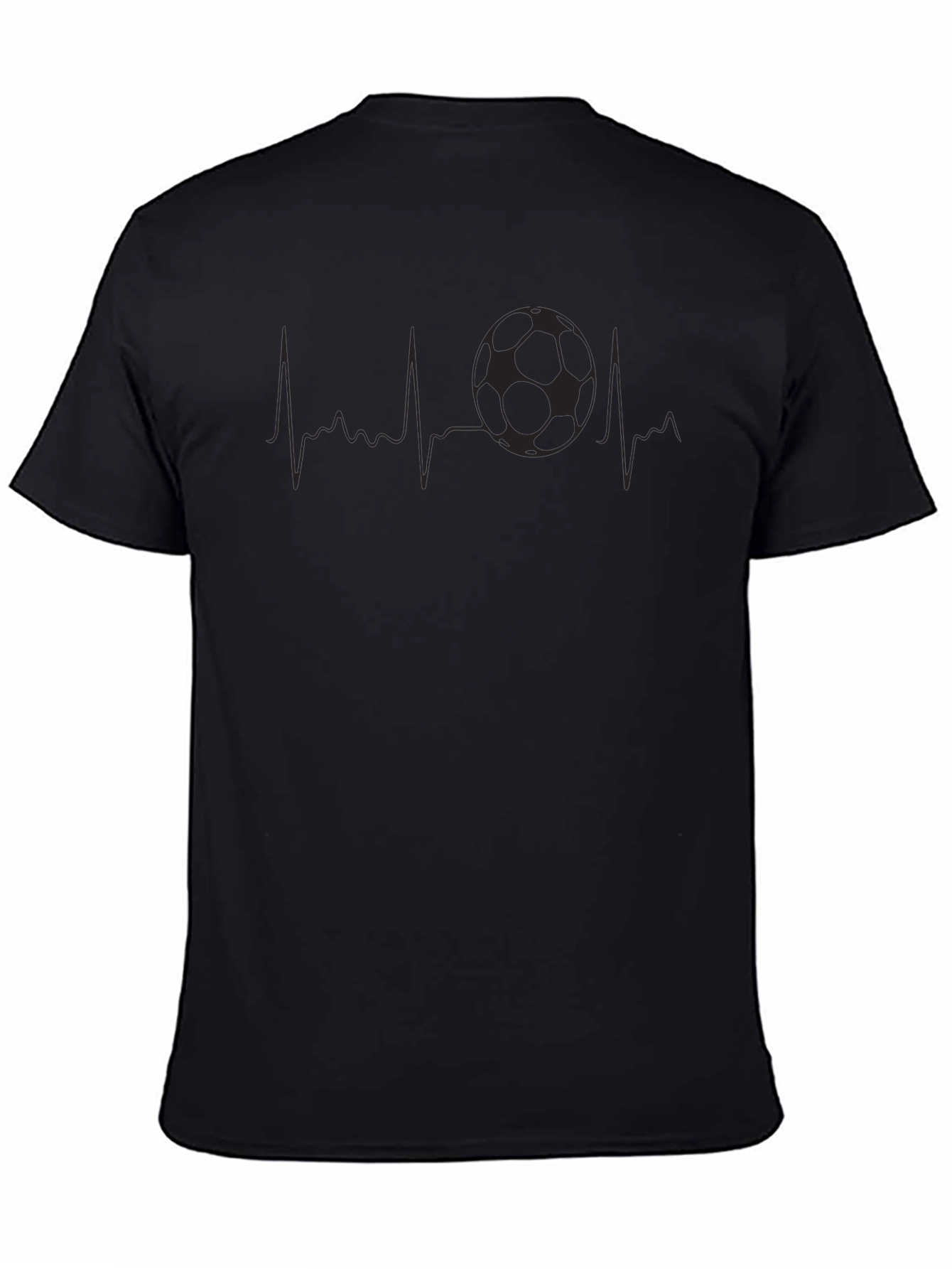 Soccer Heartbeat Graphic T-Shirt - Passionate Fan Apparel