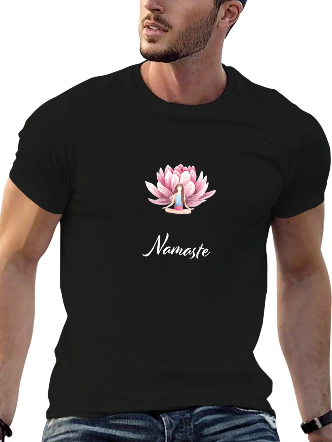 Namaste Lotus Yoga Graphic Tee