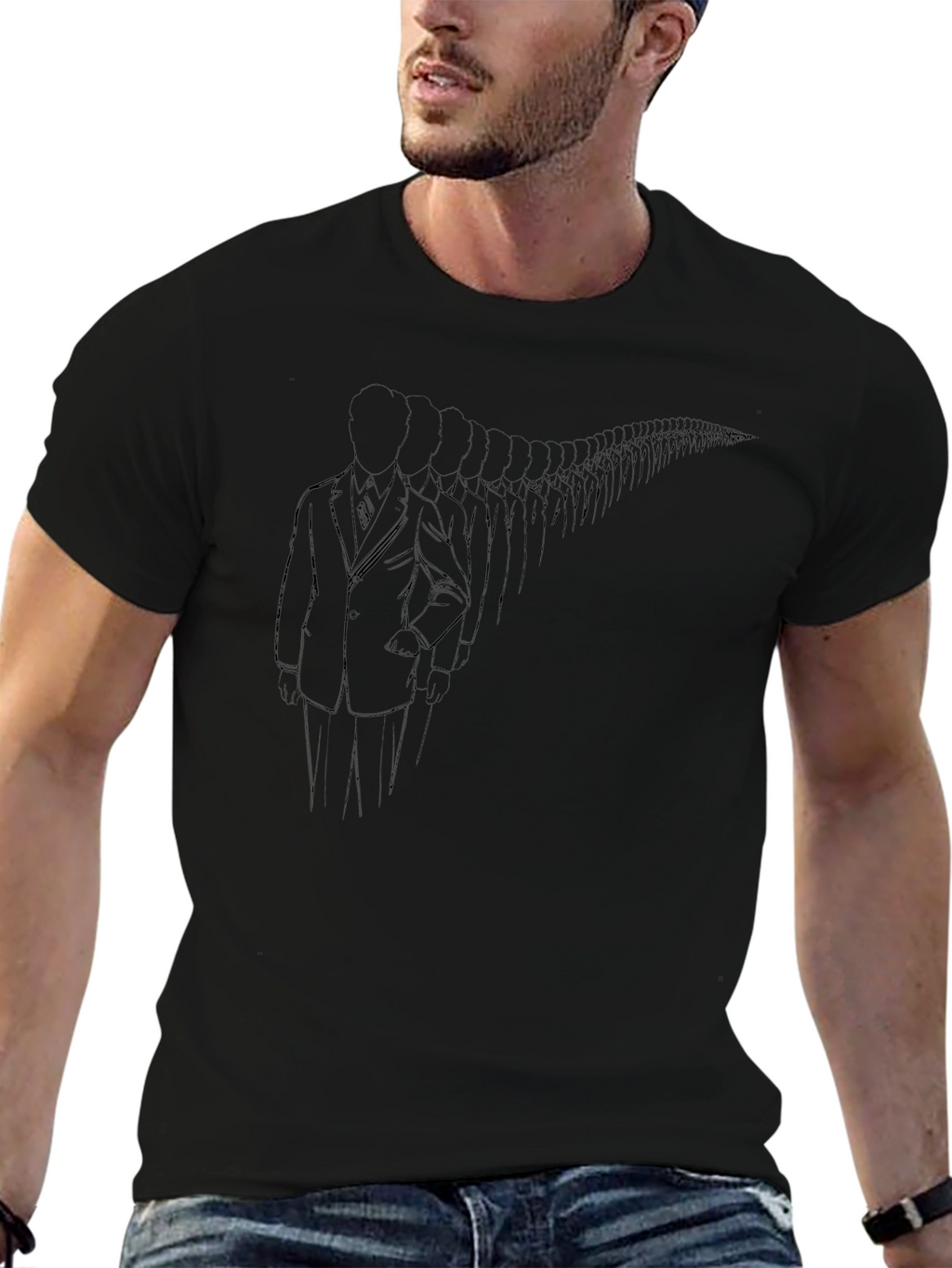Endless Line T-Shirt - Classic Black Tee